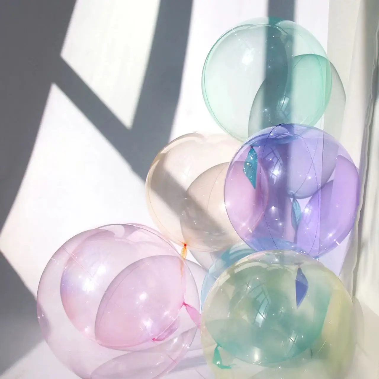 8 Stück 18 Zoll große, farbige Kristall-Popo-Ballons für Geburtstagsfeiern, Hochzeitsdekorationen, transparente Popo-Bälle, Fotorequisiten – Detail 2