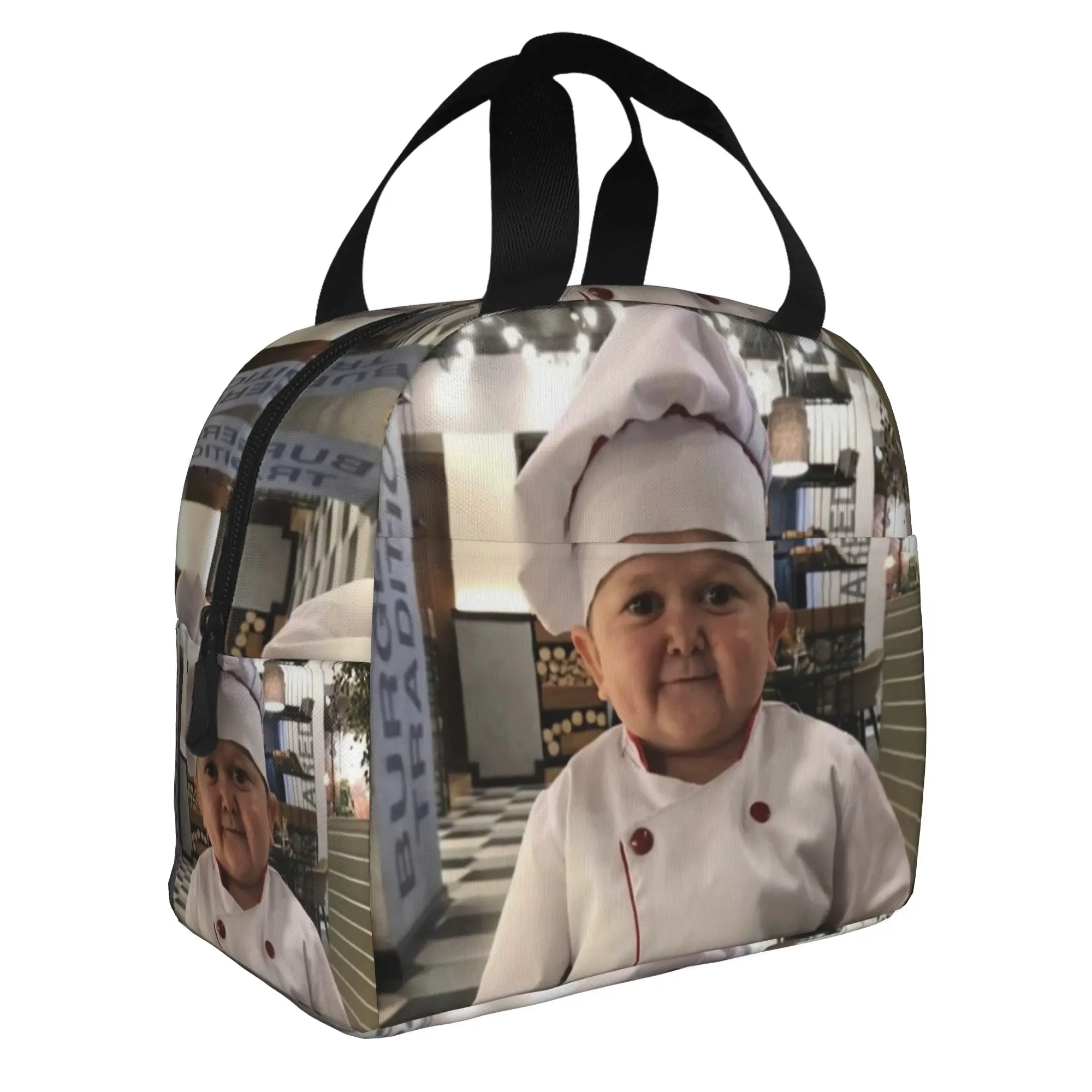 Hasbulla Cooking Master Insulated Lunch Tote Bag for Women  Portable Thermal Cooler Food Lunch Box Work School Travel