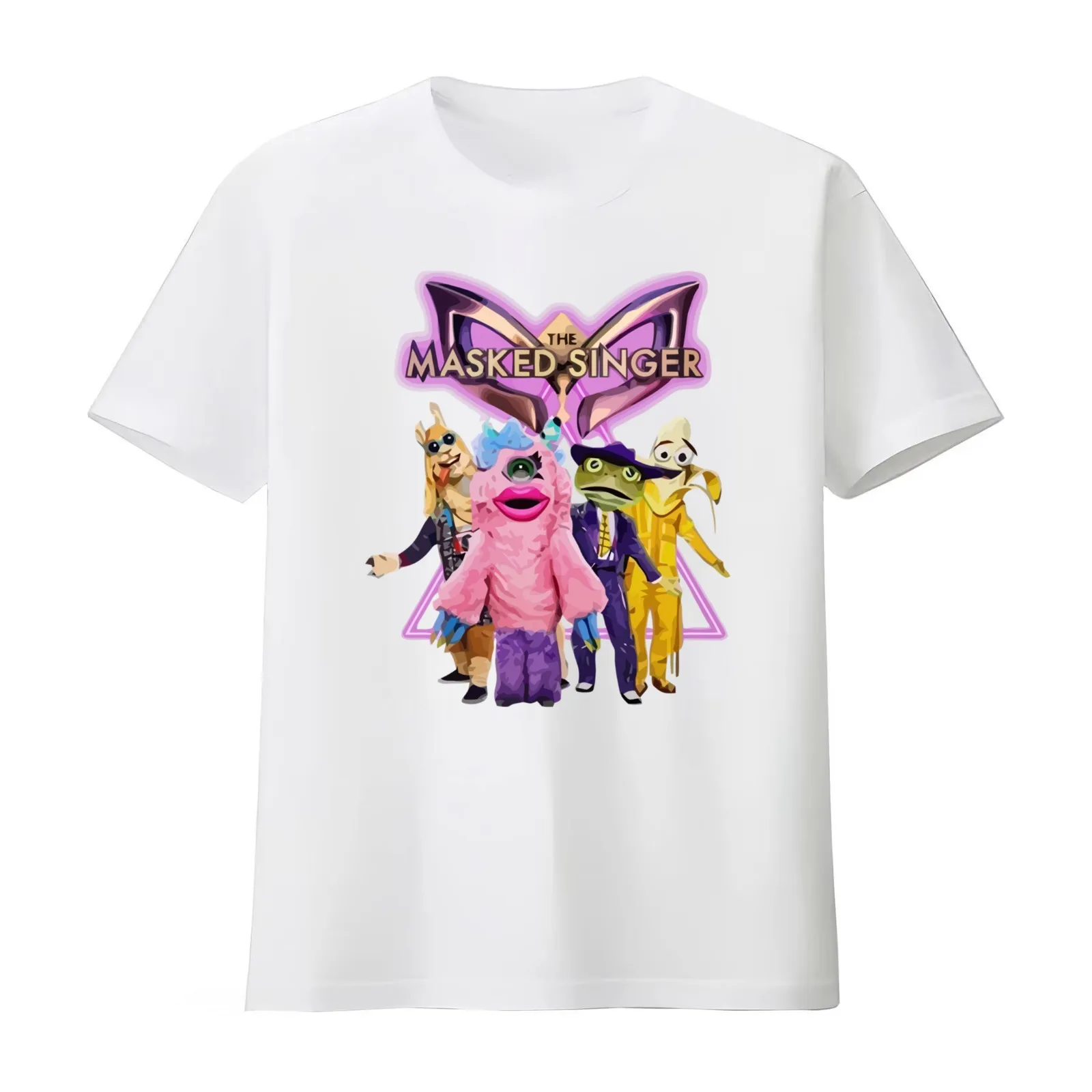 The Masked Singer Merch ITV Masked Singer T-Shirt Summer Casual Cotton Tee Oversized Streetwear Tops Vintage Graphic Print