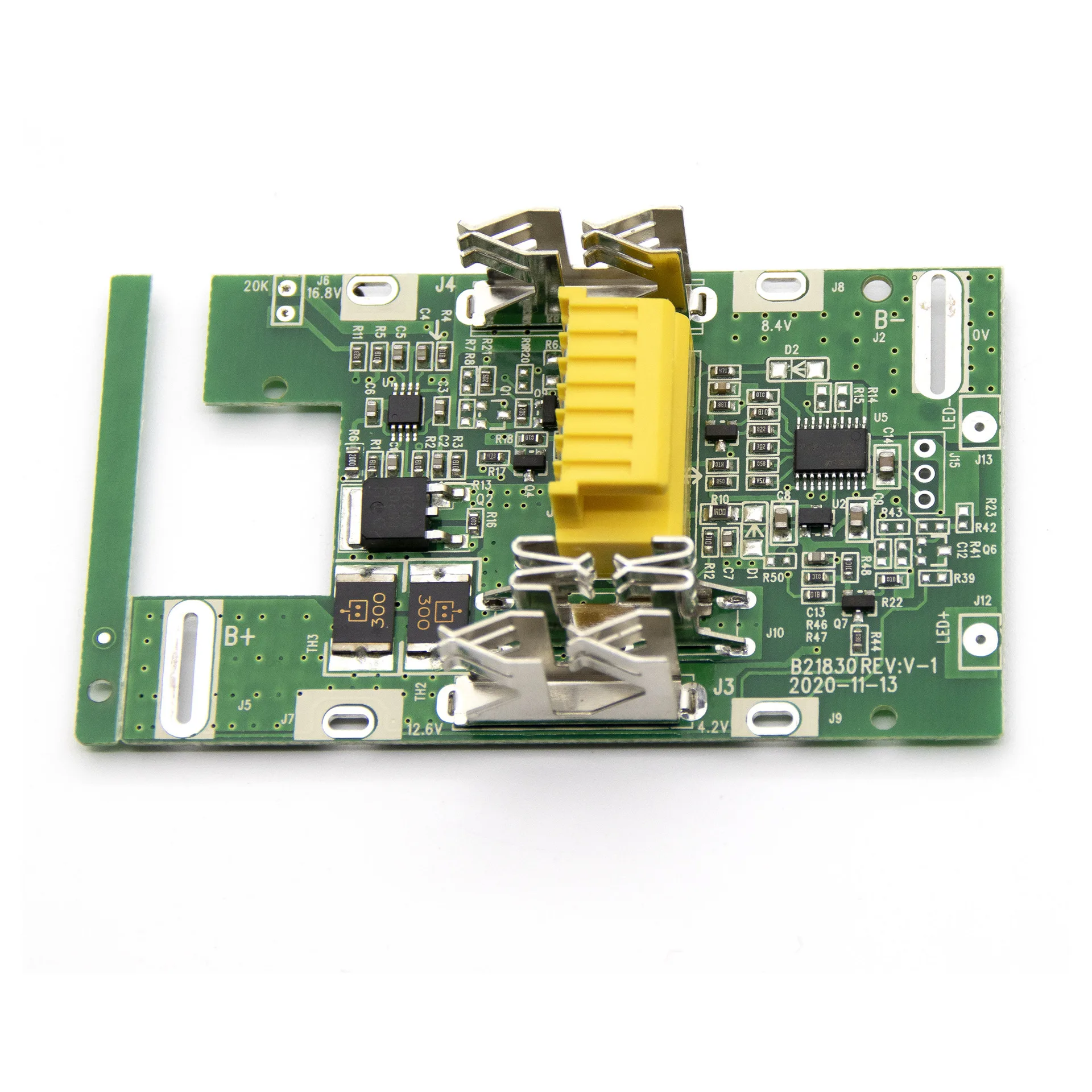 Imagem -06 - Bateria para Makita Placa de Circuito Pcb Indicador Led Ferramentas Elétricas 18650 18v Bl1850 Bl1830 Case Kit Novo
