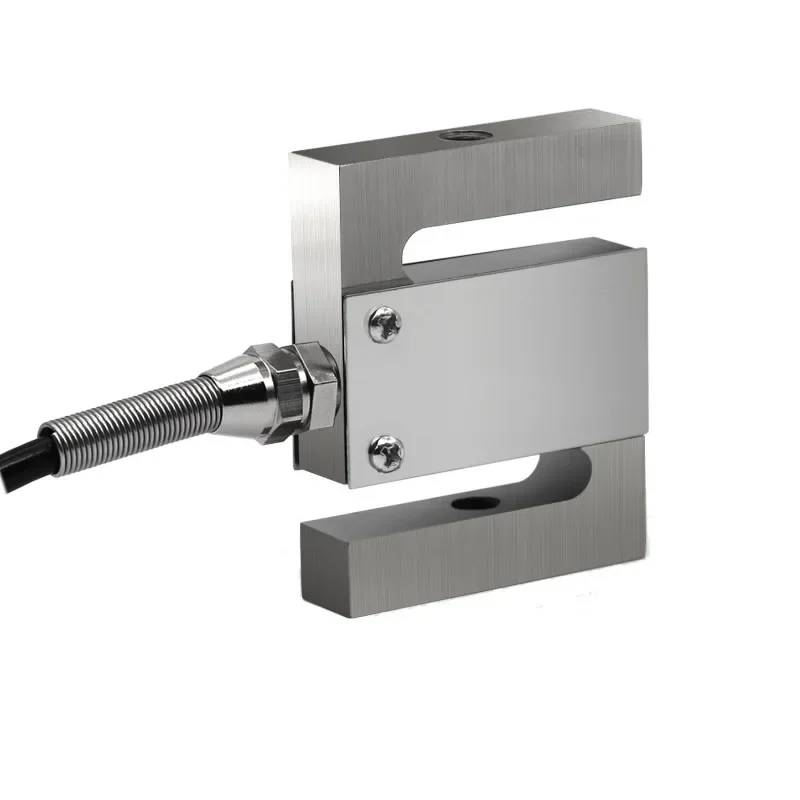 High-precision large-range S-type tensile pressure weighing sensor load measurement force packaging scale