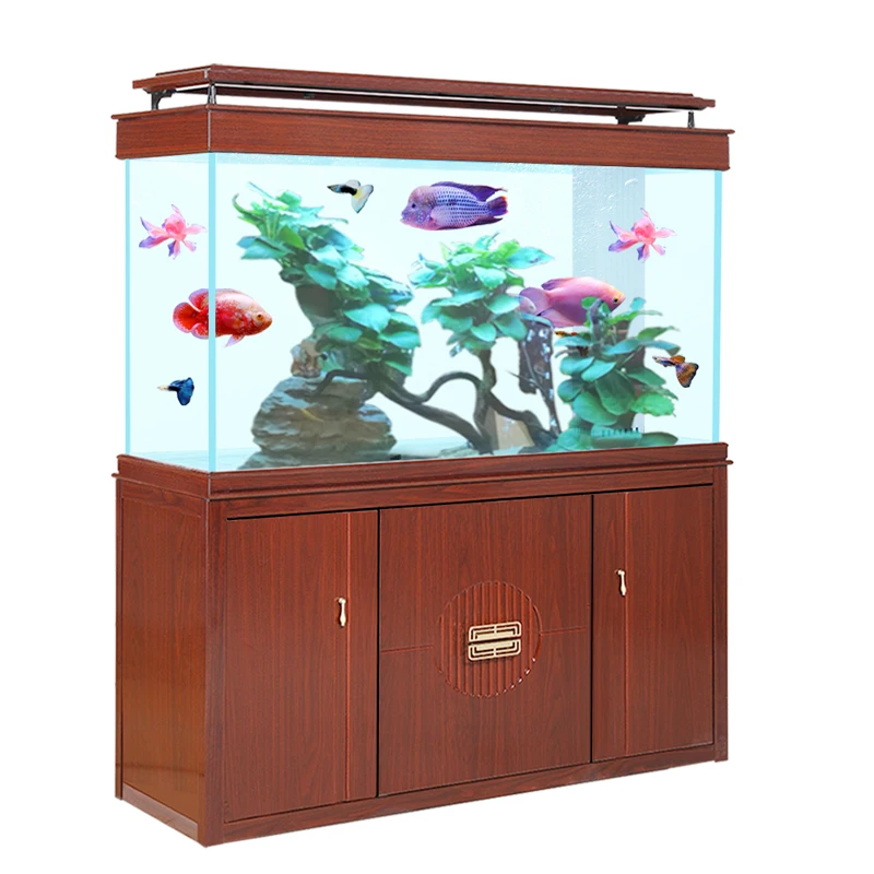 

Large and medium-sized household partition screen goldfish bowl modern light luxury bottom filter dragon fish bowl