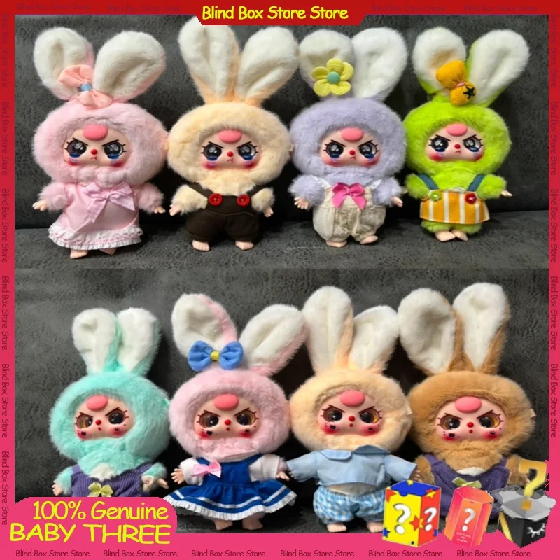 Genuine Baby Three Years Old Macaron Little Rabbit Series Blind Box Tide Play Ornament Pendant Creative Cute Doll Toy Gift