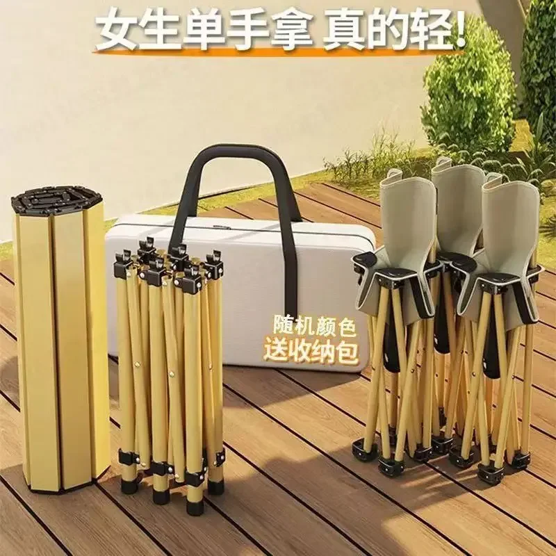Outdoor Foldable Table and Chair Set Portable Roll Up Aluminum Table for Camping Picnic BBQ Folding Furniture for Travel