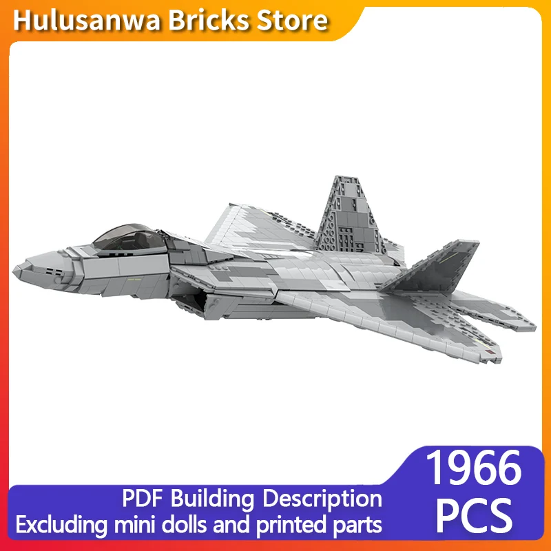 

Модель тяжелого истребителя F-22, конструктор MOC, военная техника, модульные технологичные подарки, праздничный набор для сборки, детские игрушки