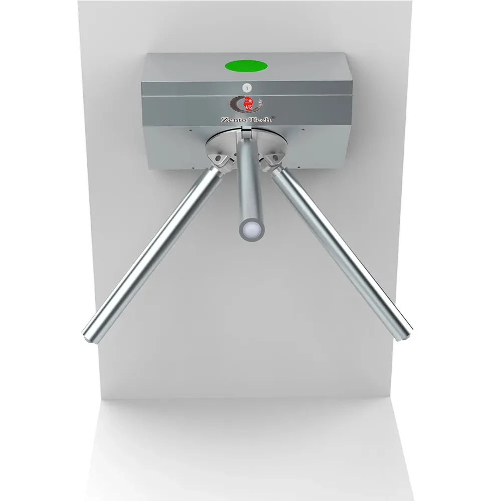 

Outdoor Durable Construction Pedestrian Flow Management Fingerprint Scanner Wall-Mounted Bi-directional Tripod Turnstile