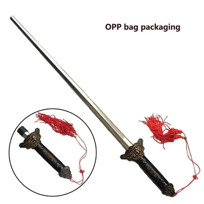 سيف تاي تشي قابل للطي تلسكوبي ، الفولاذ المقاوم للصدأ ، التمارين الصباحية ، أداء فنون الدفاع عن النفس ، اللياقة السحرية