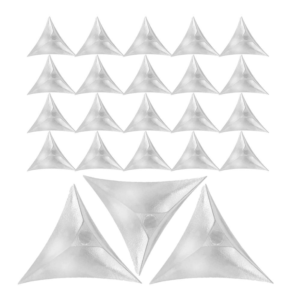 niture Hardware Accessories Transparent Triangular Dust Corners for Cabinets Drawers Sturdy Durable Easy Installation
