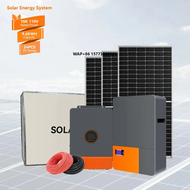 6.2KW 8KW 9.6KW 10KW 11KW 110V 230V النظام الشمسي الهجين مع عاكس MPPT ونظام الطاقة الشمسية ببطارية ليثيوم Lifepo4 #1