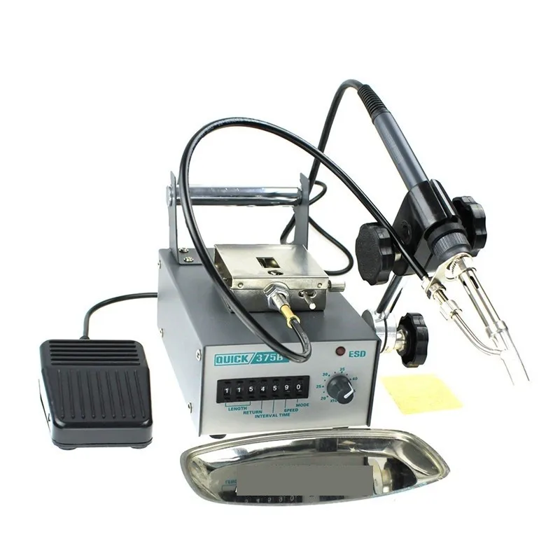 

ESD crack tin machine QUICK 375B+ automatic welding tin lead-free soldering station by foot 60W 220V