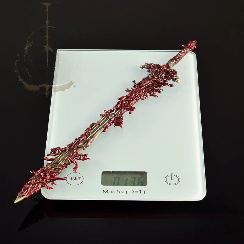 30 سنتيمتر/11.81in Eldenn لعبة الأسلحة الطرفية نماذج Profane السيف المقدس الحرف المعدنية لعبة السيف حلية جمع شاشة لكتبي