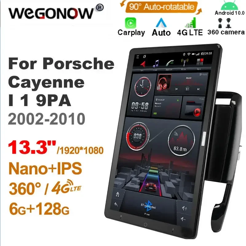 13.3 Inch Ownice 1Din Android 10.0 Car Radio 360 Panorama for Porsche Cayenne I 1 9PA 2002-2010  Auto Audio SPDIF 4G LTE NO DVD