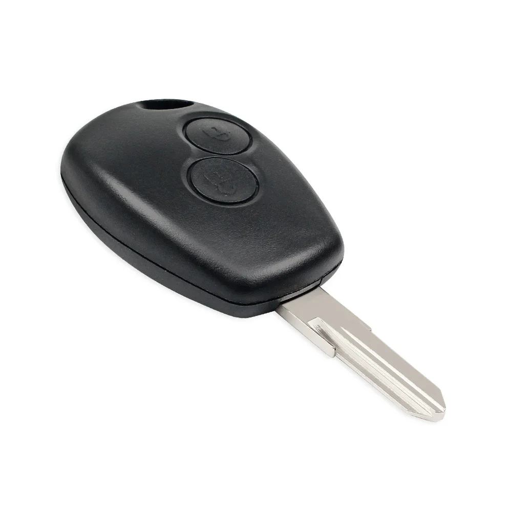 KEYYOU-carcasa para llave remota de 2 botones, funda Fob para Renault Megan Modus Clio Modus Kangoo Logan Sandero Duster, carcasa de alarma para