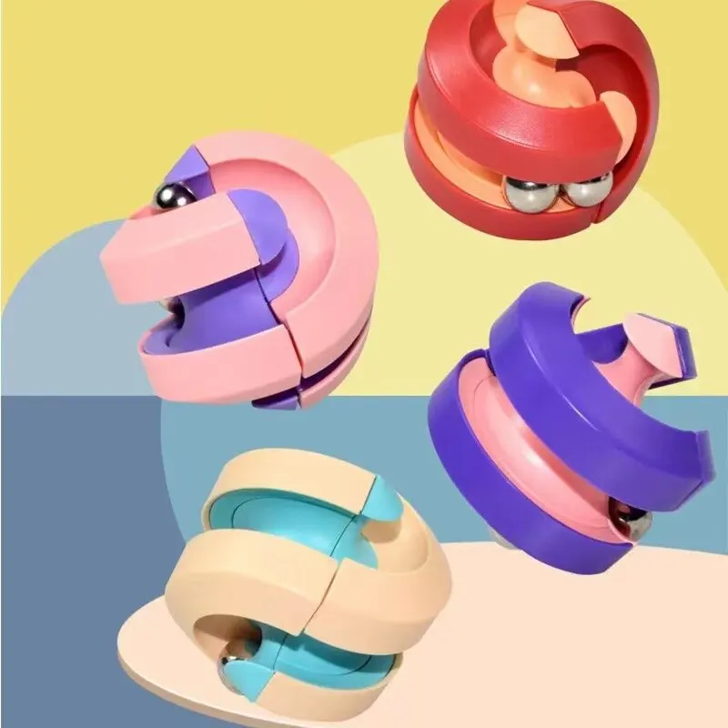 Случайный Цвет кончиков пальцев взрослые декомпрессионные игрушки креативные вращающиеся концы пальцев гироскоп