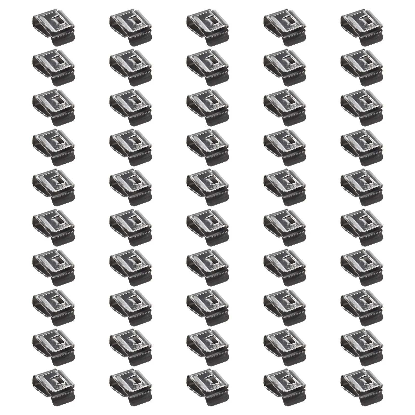 

50 Pieces Stainless Steel Cable Clips for PV Module Wire Management with Strong 304 Steel and Protective Edges
