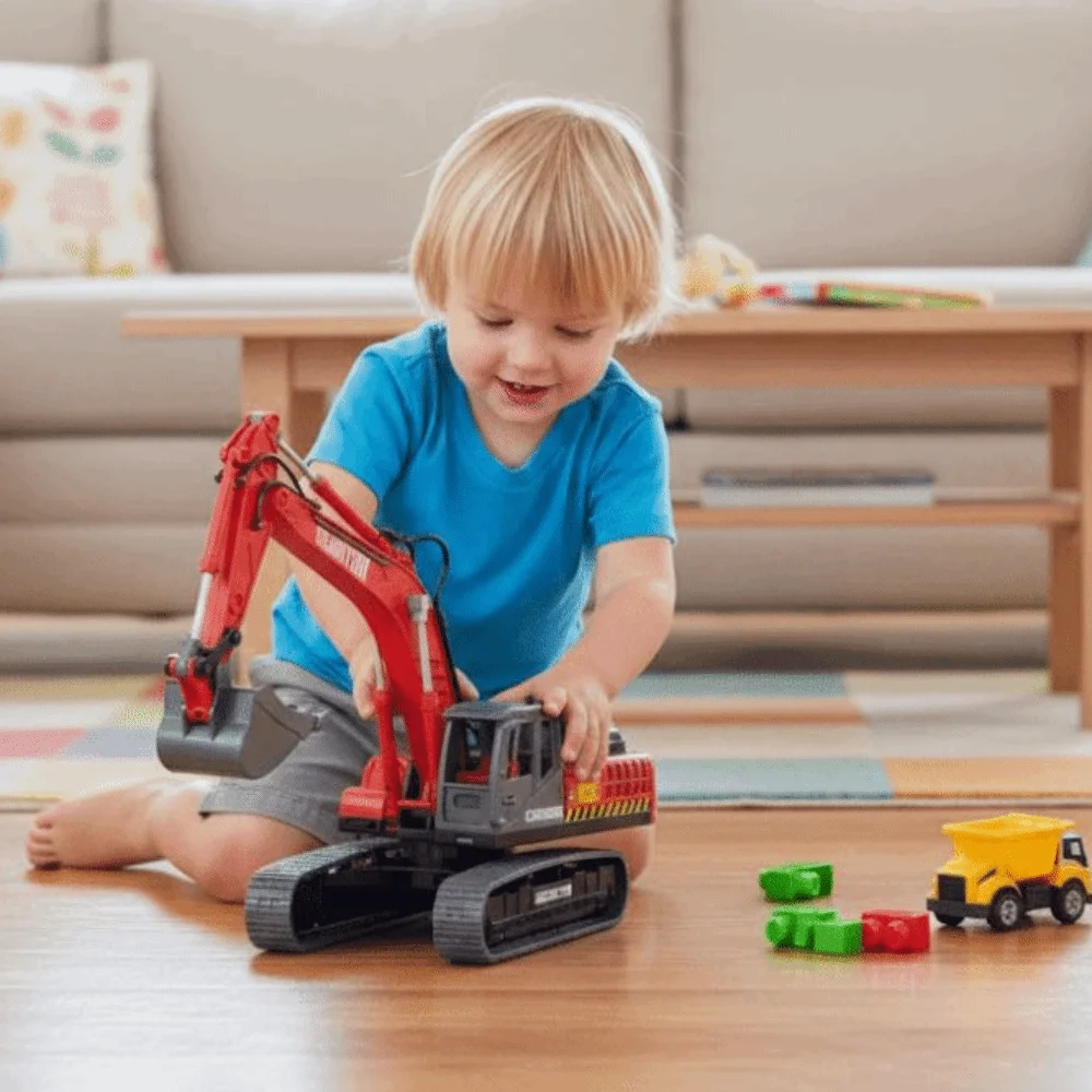 

Simulation Inertial Engineering Vehicle Rotatable Flexible Joints Excavator Model Toy Pull Arm Desk Ornaments Forklift Car Model
