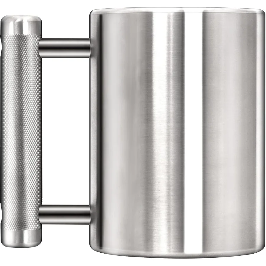 كوب قهوة ثقيل تحدي 304 أكواب دمبل من الفولاذ المقاوم للصدأ كوب ماء رياضي فضي الوزن لتدريبات اللياقة البدنية قوة الذراع