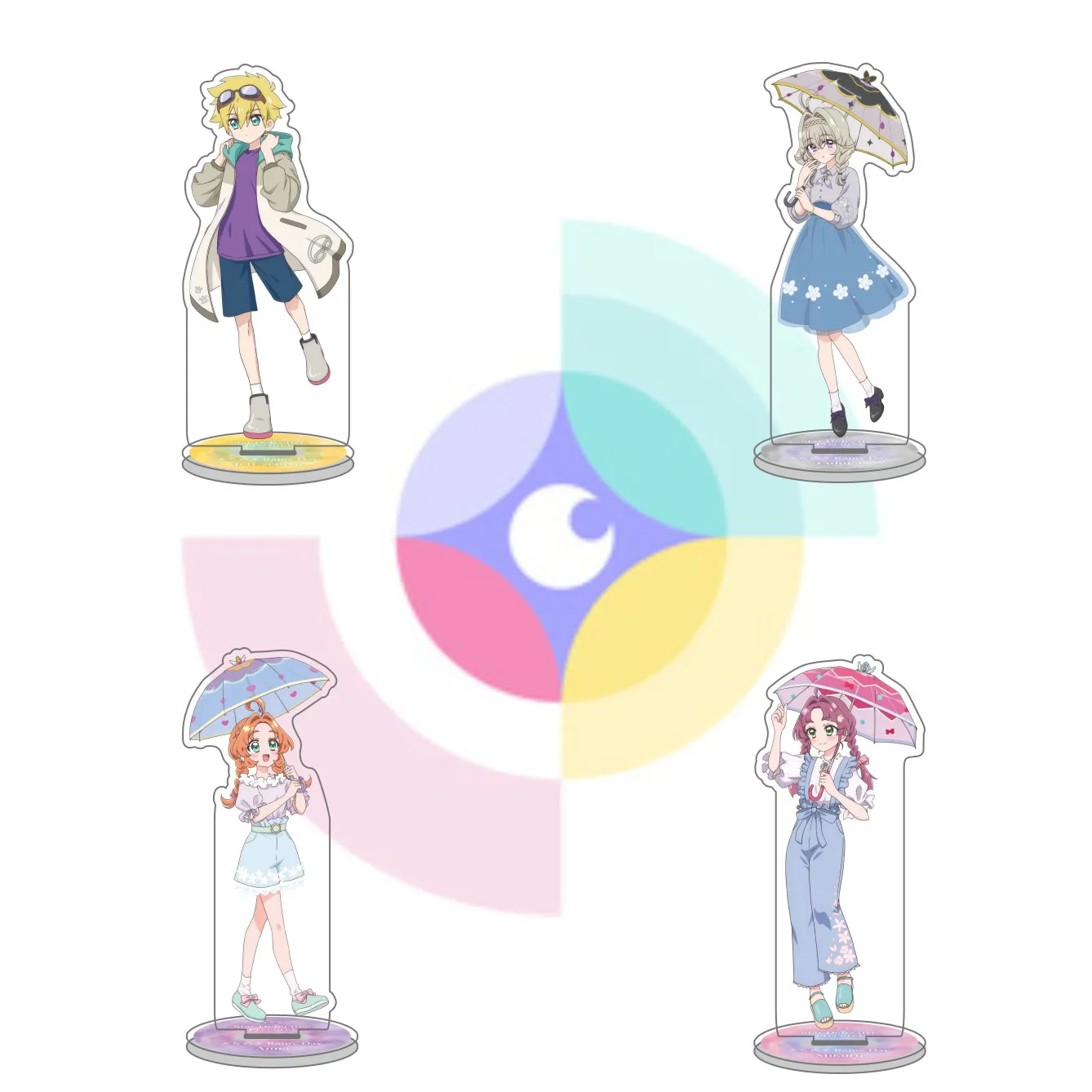 Anime Pretty Cure Acrylic Stand Keychain 15CM Mirai Anna Luluca Jet Double-Sided Laminated Printing Desktop Ornament Birthday