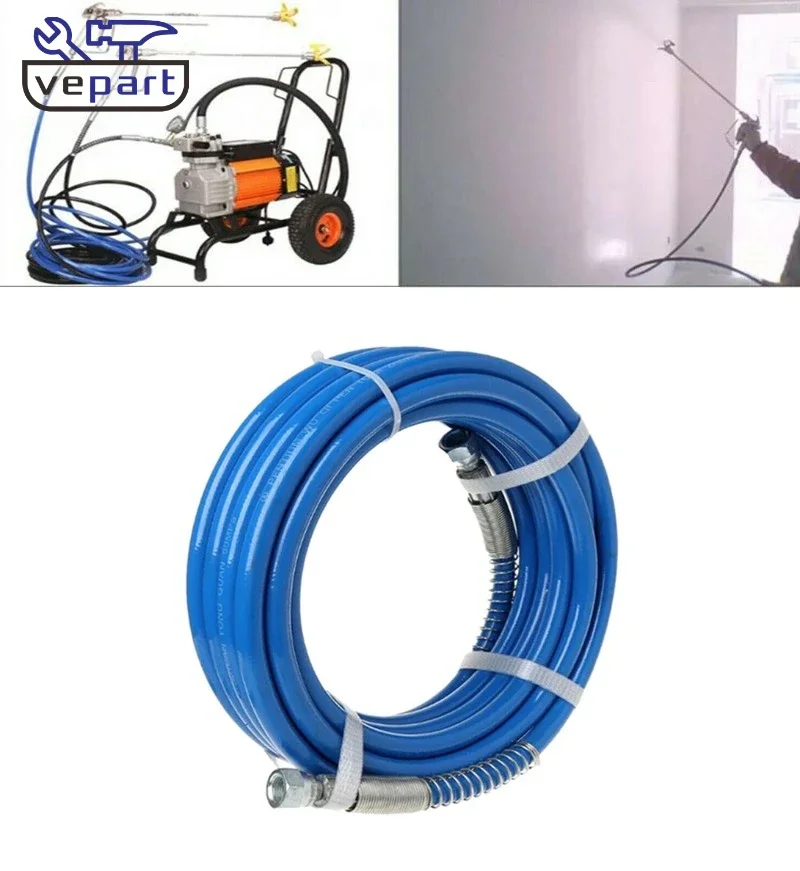 

8m/10m/15m Spray Hose Airless Hose 5000PSI High Pressure Pipe Airless Sprayer Paint Hose For Sprayer Gun Water Pipe