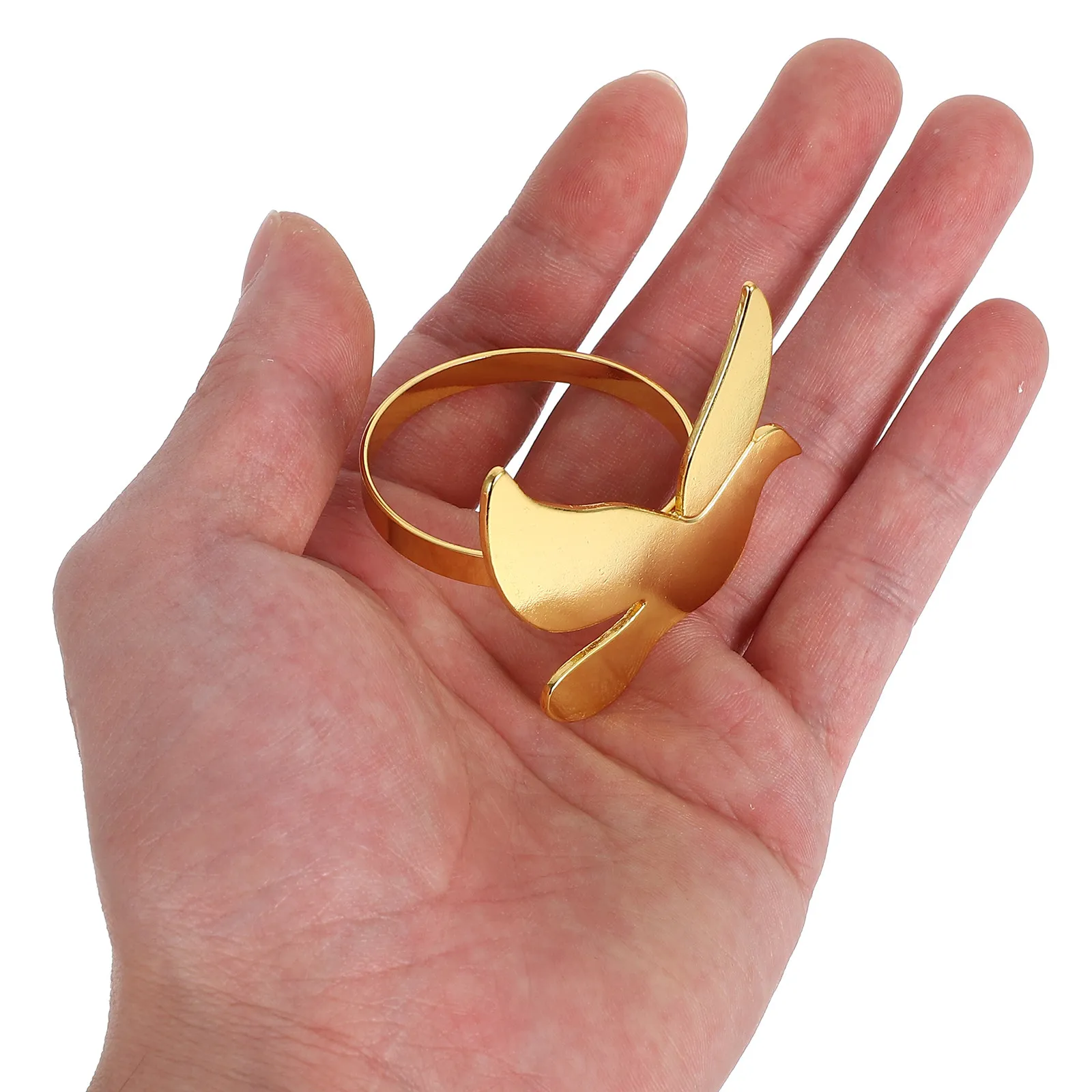1Set Christian Napkin Rings with Fish Cross Dove Symbols Meaningful Table Decor for Baptism Communion Holiday Wedding Dinner