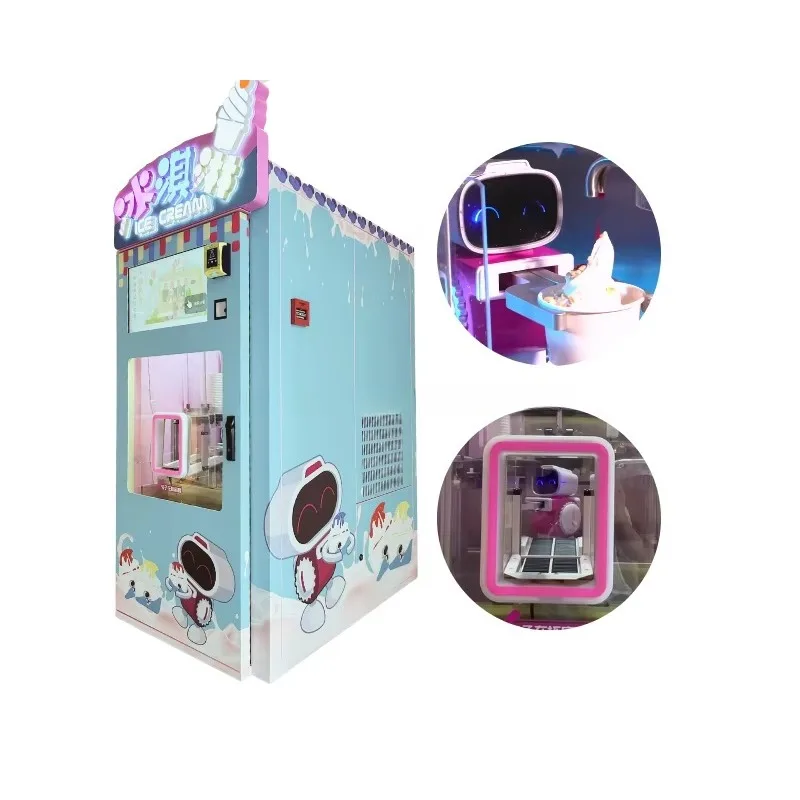 Flavor Soft Serve Ice Cream Machine with Touch Screen Commercial Frozen Yogurt Maker for Snack Bar Healthy /  Yogurt / Protein