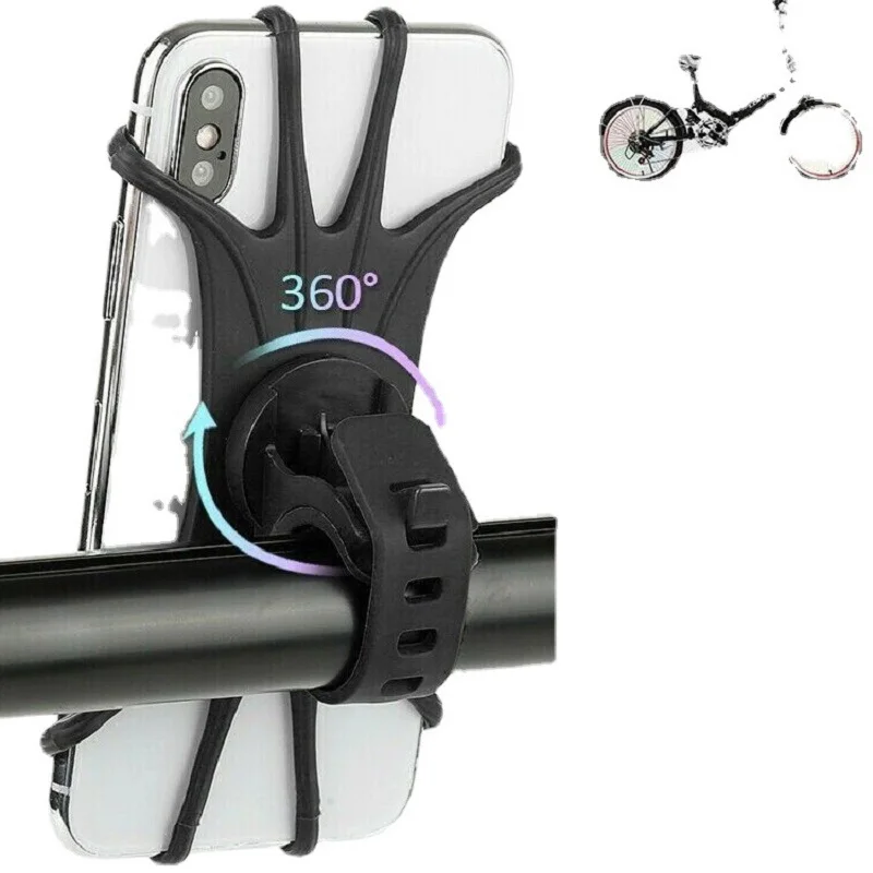 360 supporto per telefono da bicicletta in Silicone girevole Balance supporto per moto da auto supporto GPS per Iphone 11 Xiaomi 10 Huawei P40