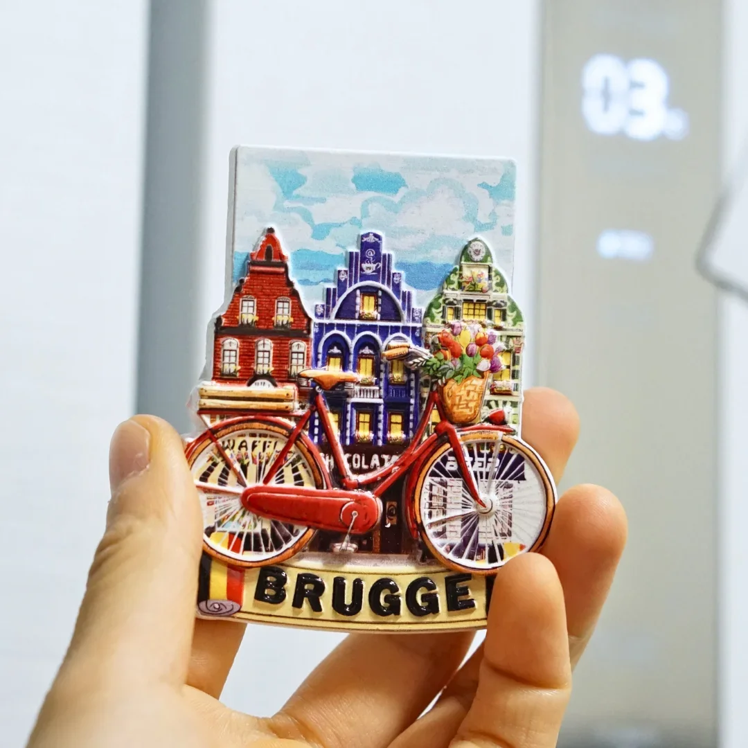

1Pc, Belgian Refrigerator Magnet, Belgian Travel Refrigerator Magnet, Home Decoration, Photo Refrigerator Magnet
