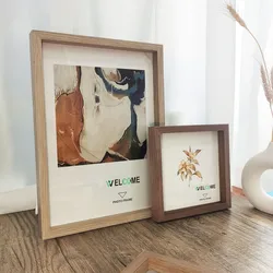 1Pc Wood Photo Frames For Picture Wall Decorative Frame10X15 15X20 20X25 A4 Pictures Frame Stand For Desktop Commemorative Gift