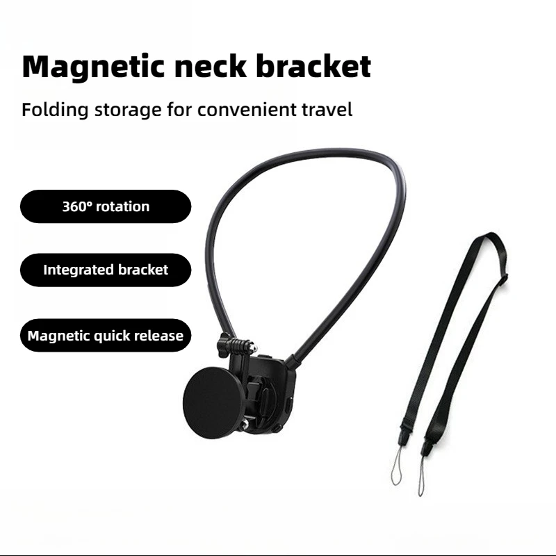 

Силиконовое магнитное крепление на шею, быстроразъемный держатель для Iphone SAMSUNG HUAWEI XIAOMI, фиксированный кронштейн на груди для телефона для GoPro Insta360