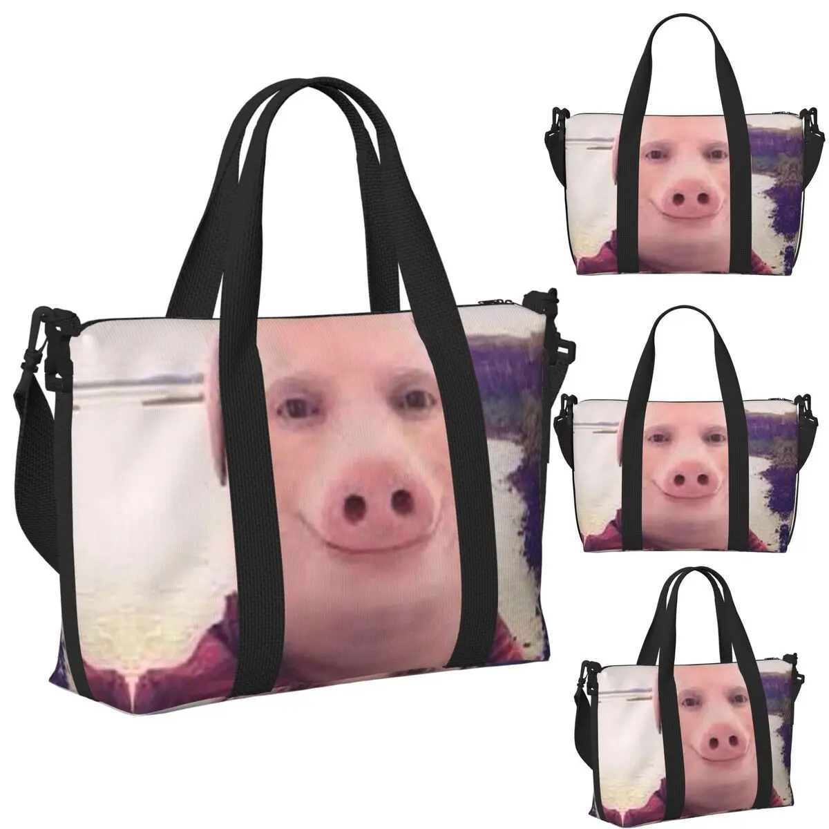 

Пляжная дорожная сумка John Pork, большая вместительная сумка для тренажерного зала, йоги, женская дорожная сумка для покупок, сумка на плечо