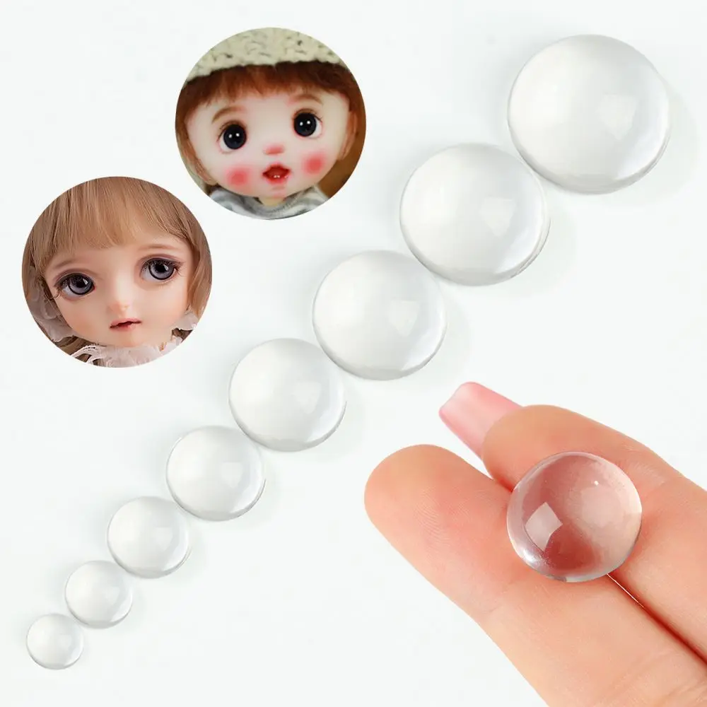 20pcs Transparent Clear 6~20mm Accessories  Glass Eyes Patch Pupils Eyes  Eyeballs Crystal  Eyes