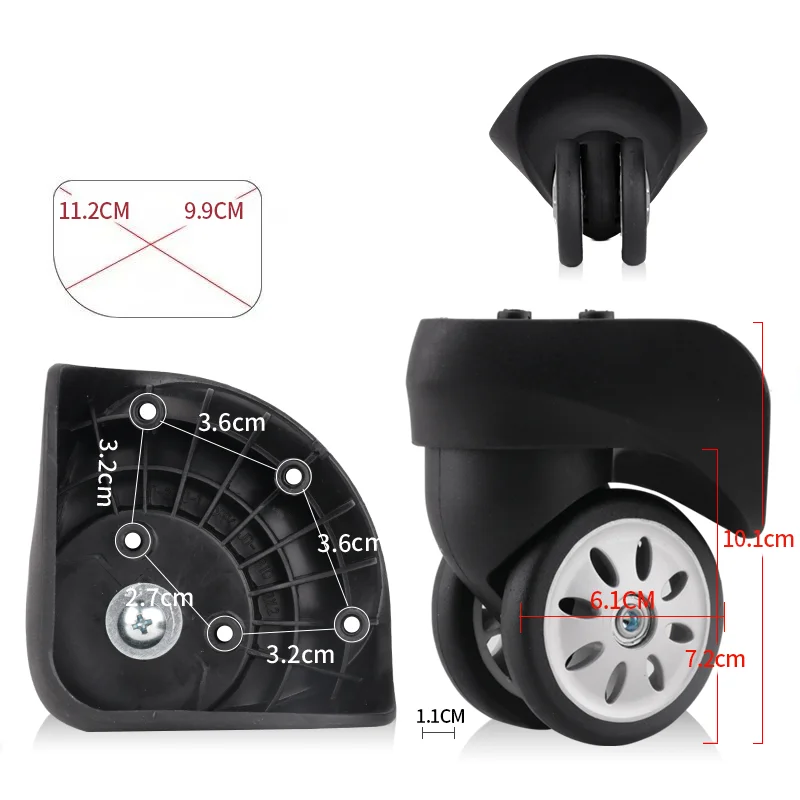 Universal Wheel Suitable for Samsontie Replace V03/V56 Wheels for Suitcase Luggage Accessories Replacement Spare Parts