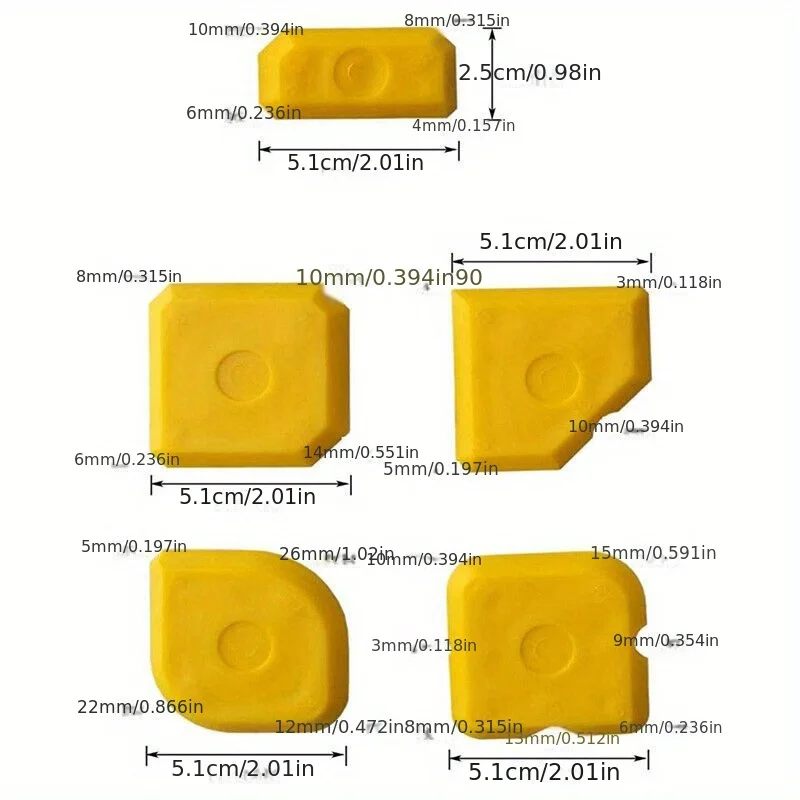 Sealing tool kit - Suitable for durable sealant scrapers and smoothing spatulas sets. Easy to use and clean.