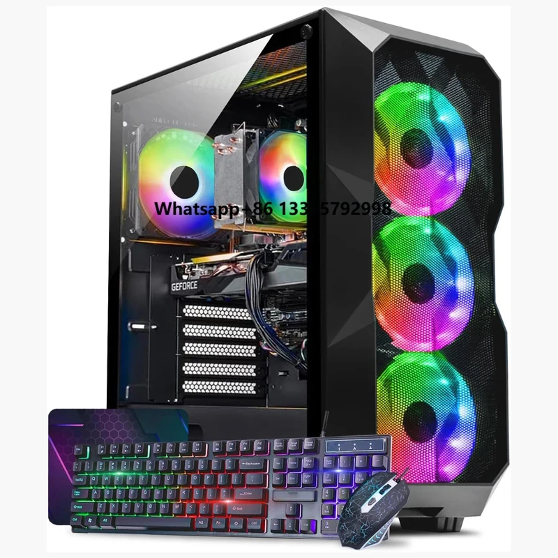 Extreme Cost Performance ARGB Fans I5 11400F 32GB RAM 1TB SSD RTX 2060 6G GDDR6 for Office Home Gaming Desktop Computer WIN10/11
