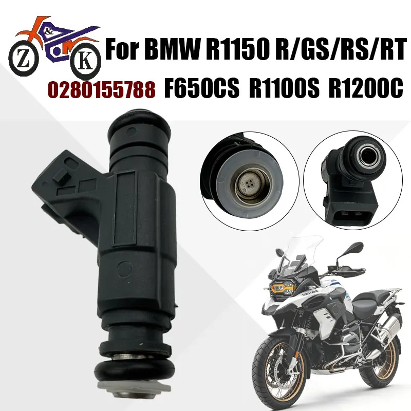 0280155788 Motorcycle MPI Fuel Injector For BMW R1150 R GS RS F650CS R850RT R1100 R1200 Replacement 13711342366 EV-6-C  AW330661