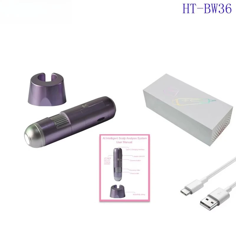 インテリジェント頭皮アナライザー ポータブル 家庭用育毛美容機器 サロン用ヘアアナライザー マッサージデバイス ホットヘア