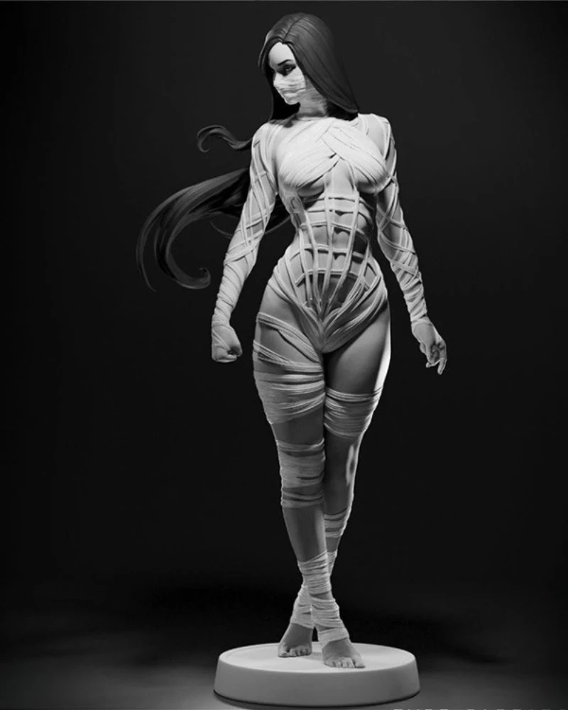 1/24 Scale Resin Figure Model Kit Fantasy Hobby Miniature Female Warrior Diorama Figurine Unassembled Unpainted