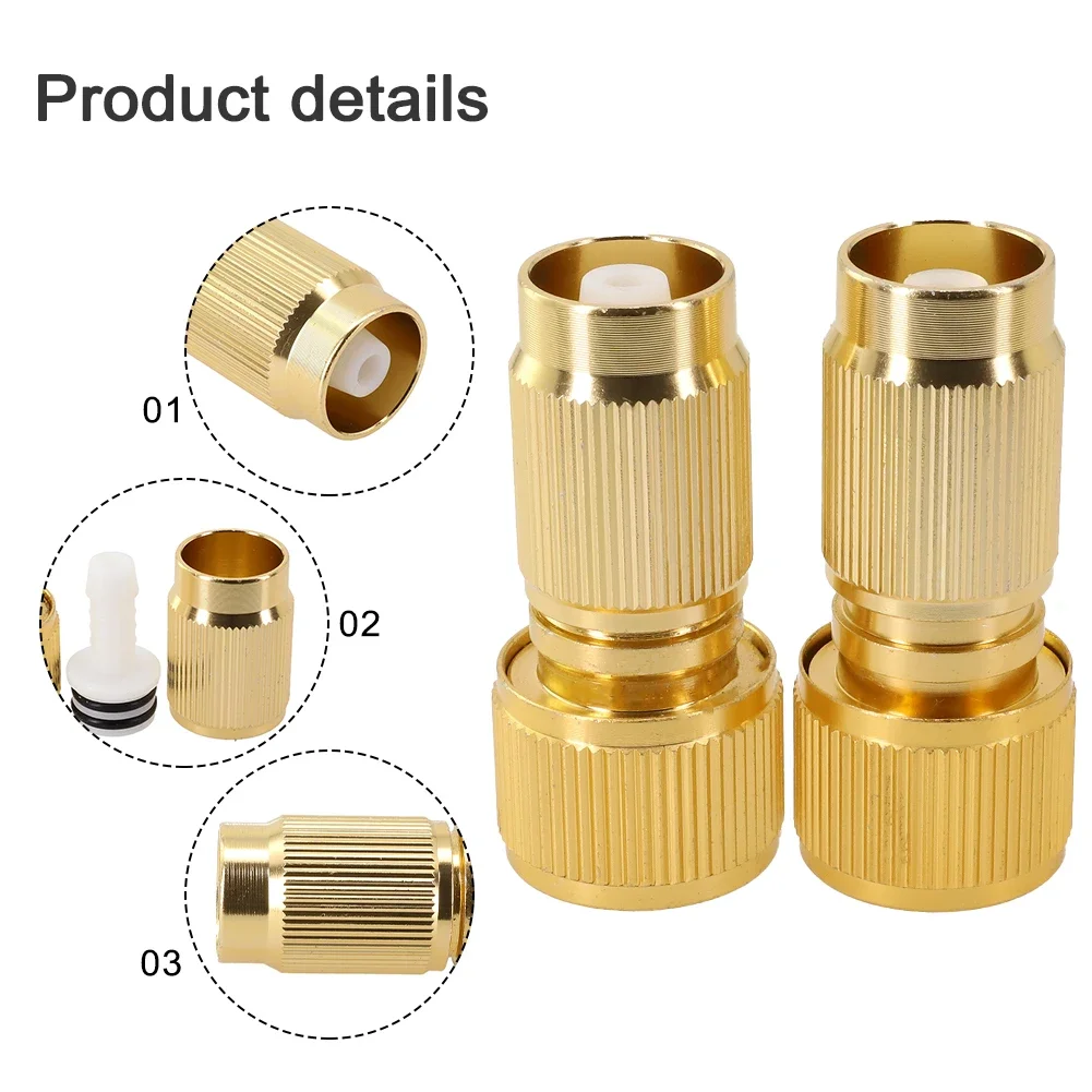 

Adaptor Connector Watering Equipment 6.2x2.2x2.5cm Aluminum Alloy Fitting Garden Hose Repair Quick Couplings High Quality