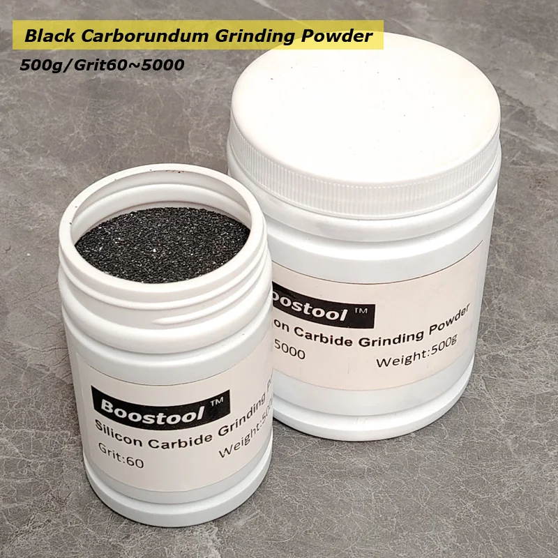 500g Grit60~3000 Black Carborundum Micro Grinding Abrasive Powder By Vibration Tumbler Machine Jadeite Jade Agate Polishing