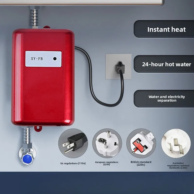 インスタント電気温水器キッチンバスルームシンク下穴あけ不要家庭用省エネ小型キッチン宝物