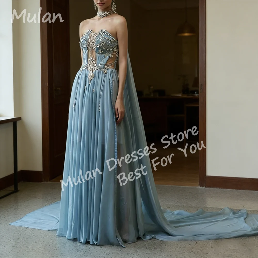 

Customized Luxury Beads Long Evening Dresses for Women Sweetheart Floor-Length A-Line Special Events Prom Party Dress 2026
