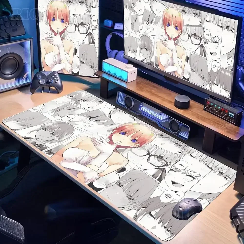 The Quintessential Quintuplets Ichika Nakano Anime Mouse Pad Large Gaming Mouse Pad LockEdge Thickened Table Desk Mat