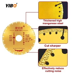 Diamond Saw Blade Metal Brazing Angle Grinder Disk Cut Off Wheel ToolIron Rebar Stainless Steel Cutting Discs Set 100/115/125mm