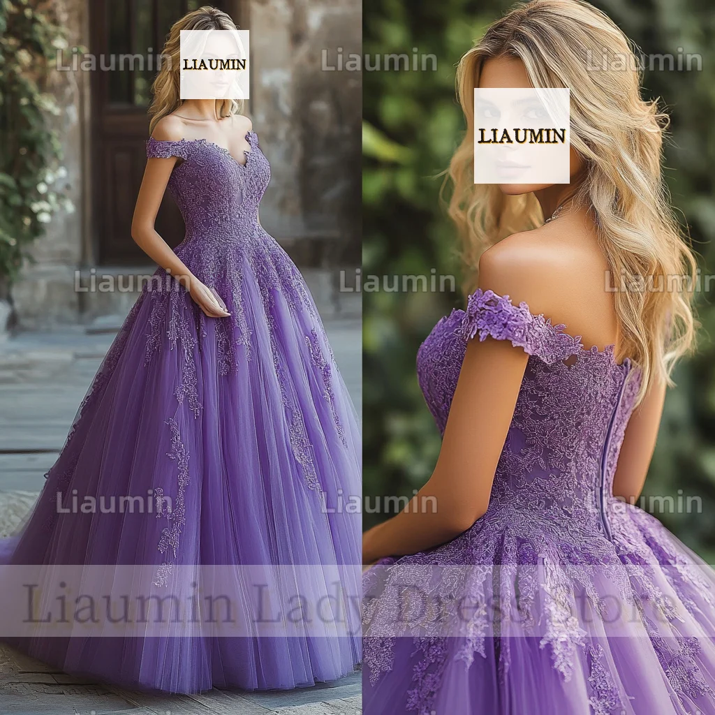 New Classic Tulle With Lace Applique Floor Length Lace-Up Back Prom Wedding Formal Occasion Evening Dress Custom Hand Made B11