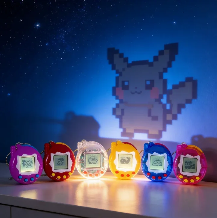 

2026 New Cross-Border Electronic Pet Machine Virtual Retro Handheld Game Keychain Children's Toy Gift Luminous Toys