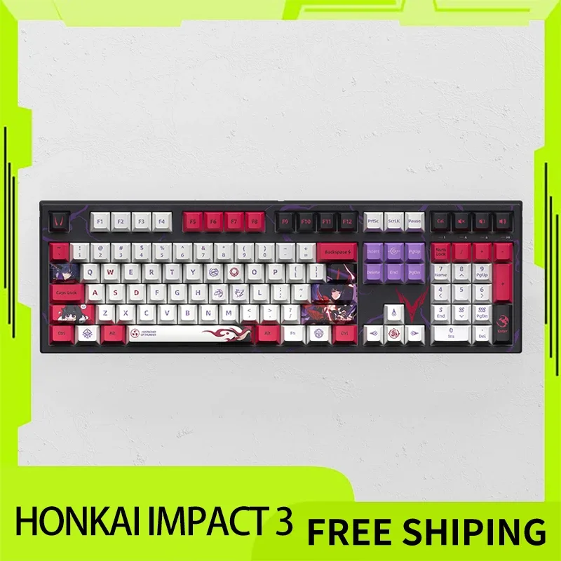 

Honkai Impact 3 Mechanical Keyboard Wireless Bluetooth Tri Mode Rgb Hot Swap Customization Keyboard For Pc Gamer Accessory Gift