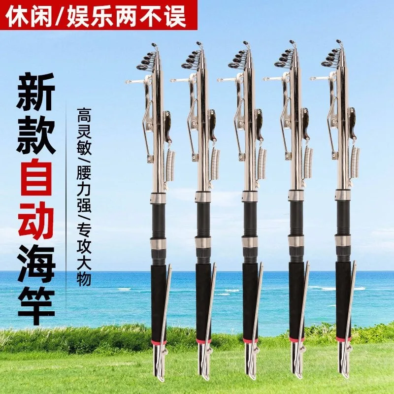 Surf Sea Beach Casting Combo Kit Set Fishing Rod Pole Spinning Baitcasting Telescopic Travel Ice Fly Jigging Boat Carbon Fiber view 3