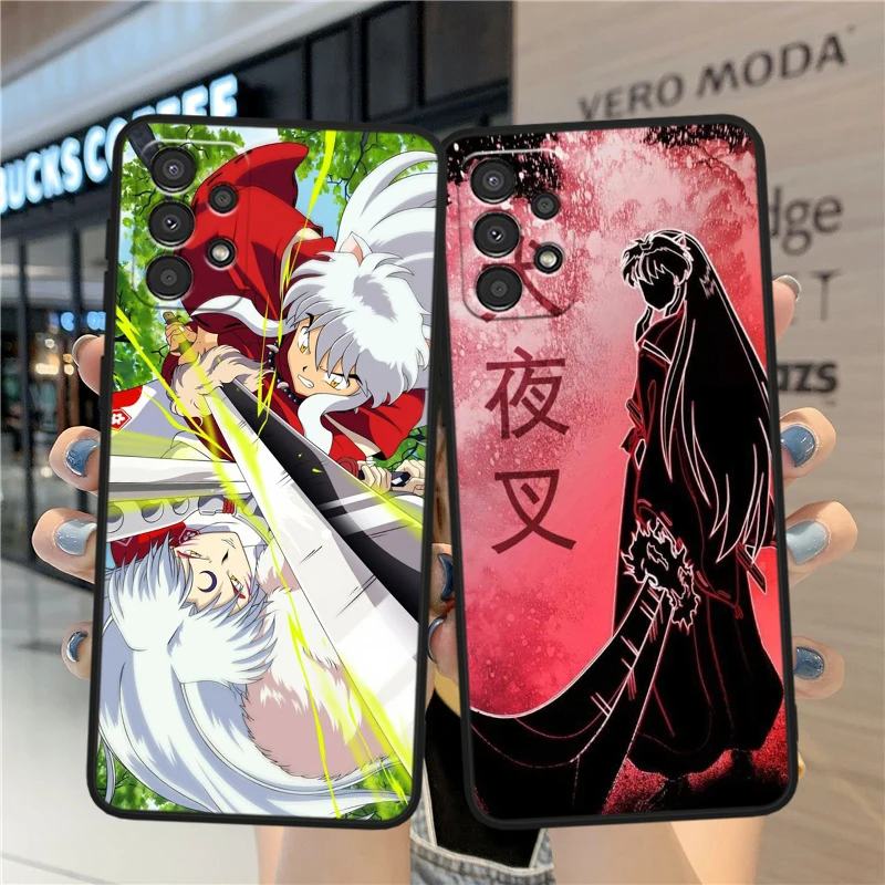 Anime Inuyasha Cute For Samsung A90 A80 A70S A60 A50S A40 A30S A20E A20S A10S Silicone Black Phone Case