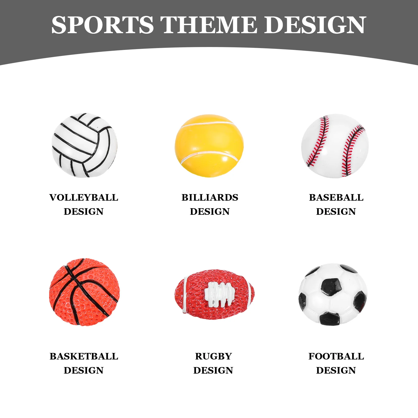 20Pcs Basketball Push Pins Resin Round Head Metal Point Decorative Thumb Tacks for Map Marking Craft Projects Corkboard Bulletin