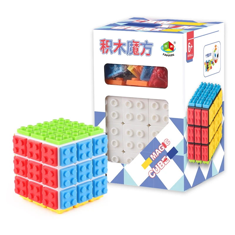 Diy Kubus, bouwstenen Kubus 3X3X3 Puzzel Kubus 3X3 Afneembare Professionele Magische Kubus 3X3 blokken Kubus Educatief Speelgoed Geschenken Diy Cube